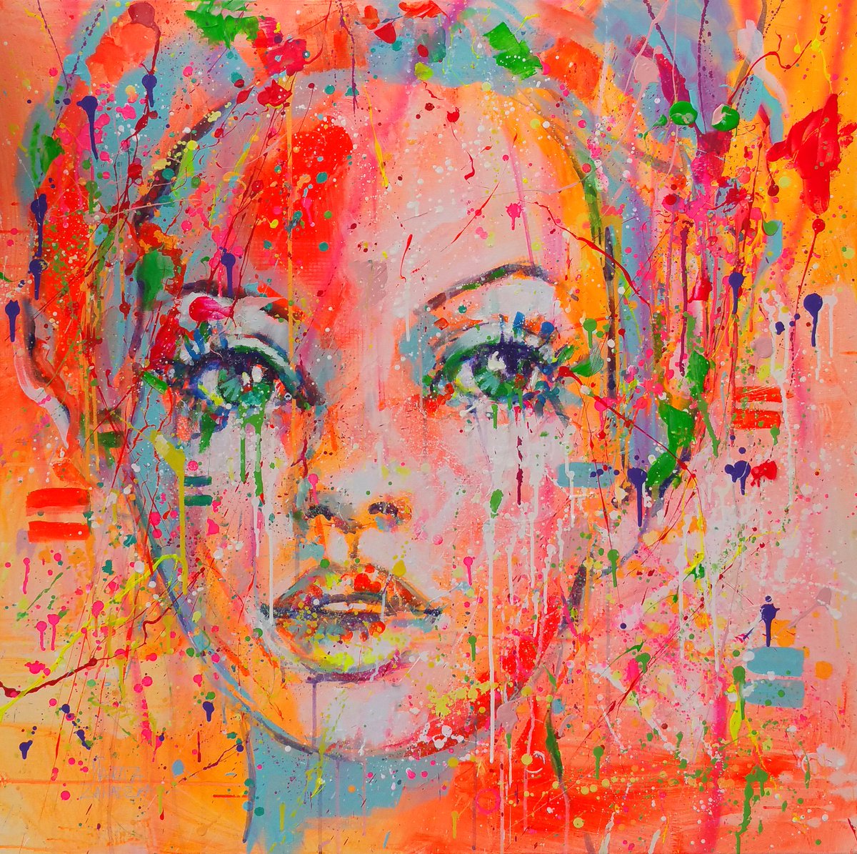 marta_zawadzka's tweet photo. Sunny girl :)100x100cm canvas, original available.Enjoy ๐๐๐ #girl #women #beautiful #lpainting https://t.co/GpFvFQxsKh