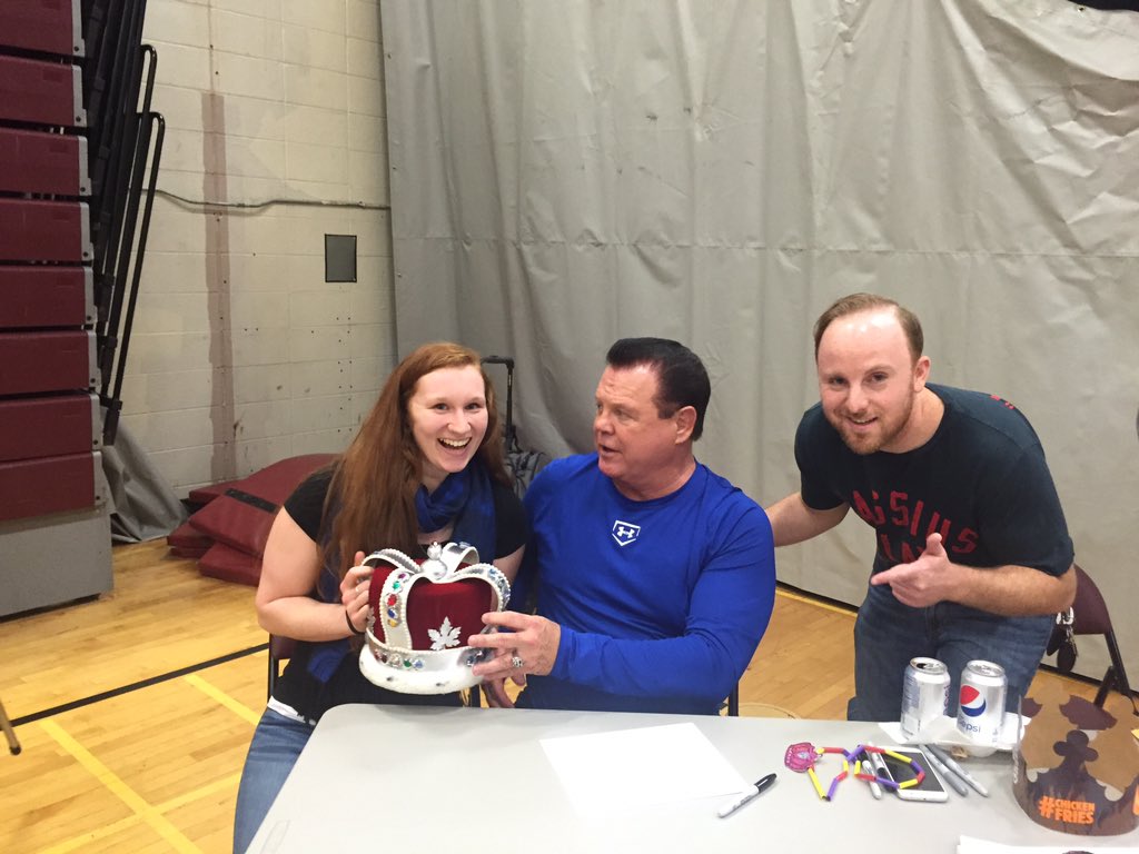 Tifferrsss's tweet photo. This just happened!!! #Lawler #WWE #theKing #prisoncityslam #letsgo https://t.co/ZnIWGGUnSm
