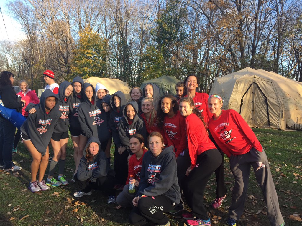 MaristGirlsXC's tweet photo. In line to buy our #swag #shoppingspree #stateedition https://t.co/y7L6BPMe0R