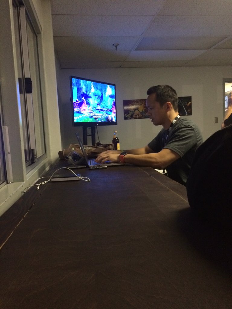 @vmaun is hard at work live tweeting for @BlizzardCareers !!! #BlizzCon #sendyourquestions