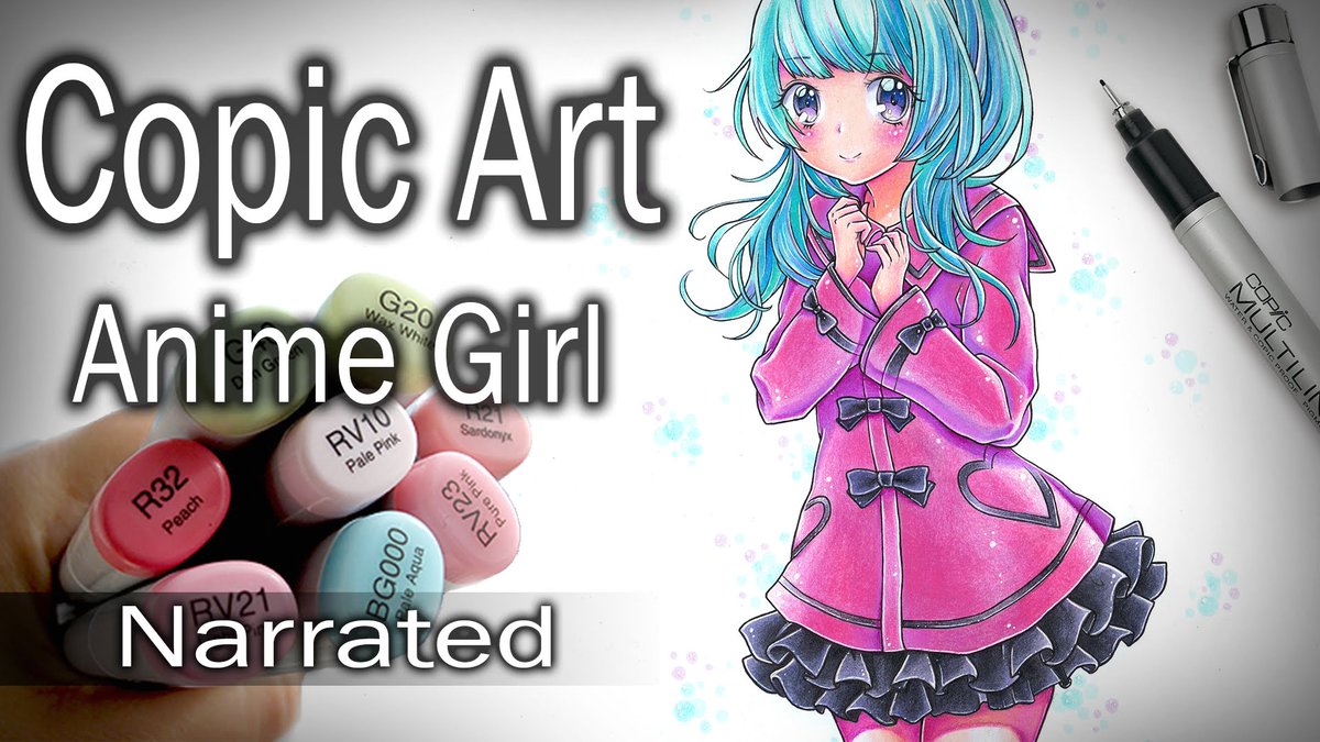 TLoveOtaku's tweet photo. Jordan Persegati's~ Copic Art ~ CUTE Anime Girl DRAWING (Narrated) - https://t.co/hnBYePOGjp https://t.co/O5n9nWjPo9
