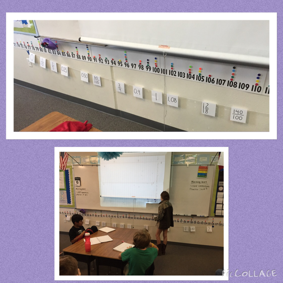eweltz's tweet photo. Ss building and discussing a fraction and decimal number line #reaganrays #lisdelem https://t.co/opDawGvY81 https://t.co/tJ41Sk13UY