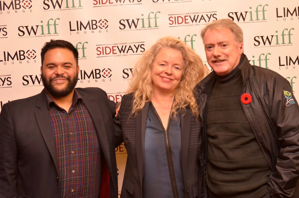 swiffca's tweet photo. Executive Director, @ravsrinivas, Director of @ForestInto, @patriciarozema, &amp; Mayor Mike on #SWIFF15 opening night! https://t.co/c48NQAZuIy