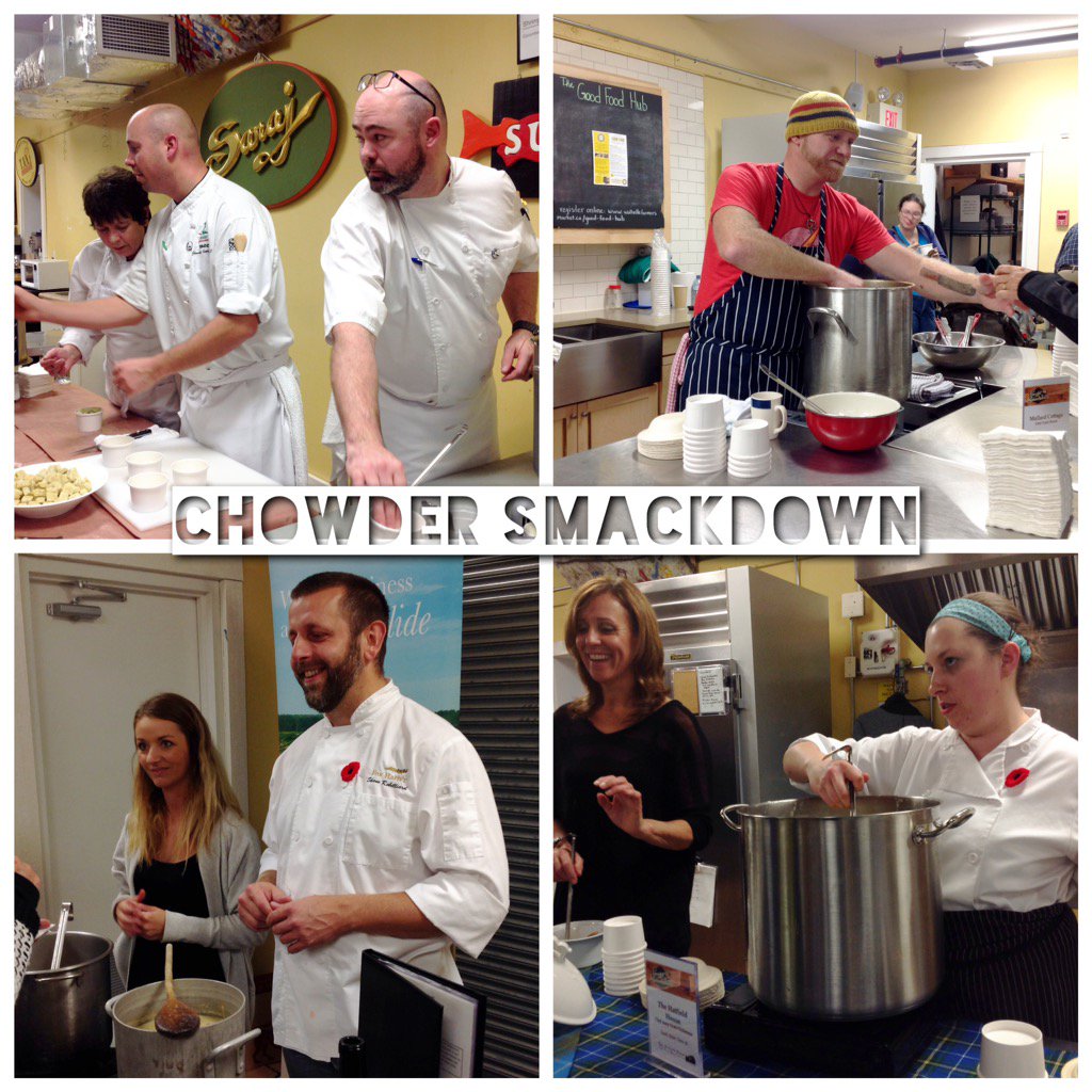 OceanWiseSeafd's tweet photo. We are @devourfest #ChowderSmackdown #Wolfville Farmers Market! Let the voting begin! https://t.co/ANRzSCp8HJ