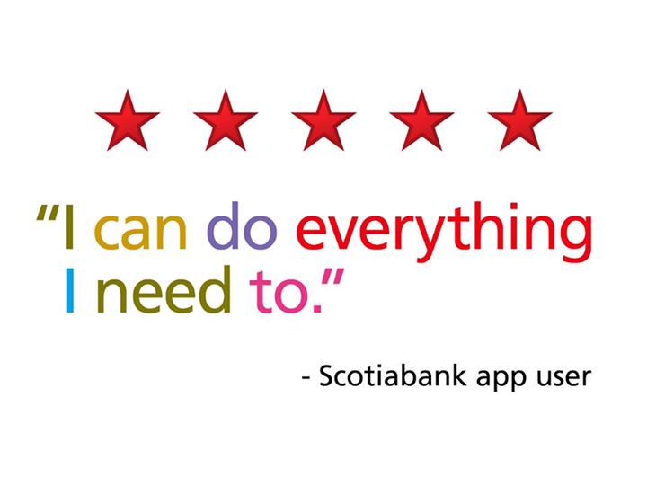 CoelhoCrystal's tweet photo. Scotiabank app users love how easy it is to do your banking on the go. How has mobile banking made your life easier? https://t.co/14A261OVKq