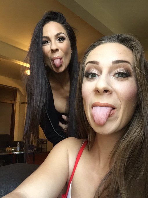 Silly girls 😜 such a great day yesterday with @Kirsten_Price 👅 https://t.co/e00cHw6D2N<a href="/tag/cassass"class="tags"><span>#cassass</span></a><a href="/tag/futureangels"class="tags"><span>#futureangels</span></a><a href="/tag/kleinoholics"class="tags"><span>#kleinoholics</span></a>