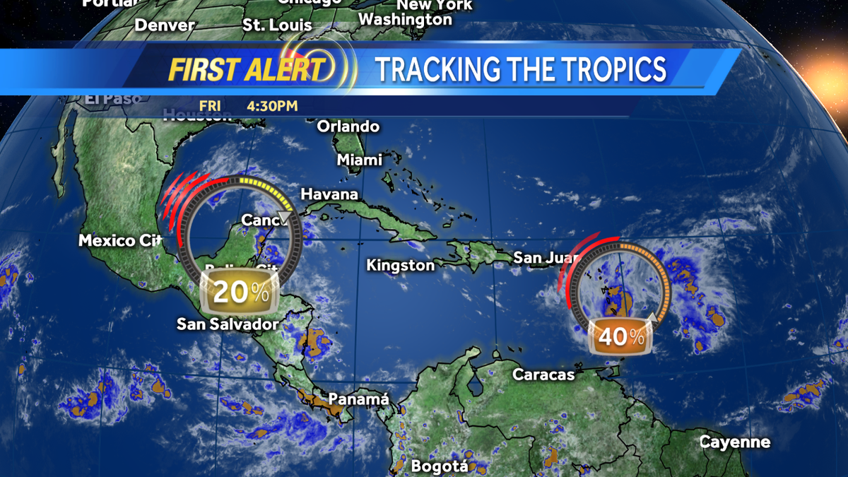 TMainolfiWESH's tweet image. AT 5 on @WESH - The heat continues #Saturday and it's heating up in the Tropics. Next the latest on #Invest93. #wesh