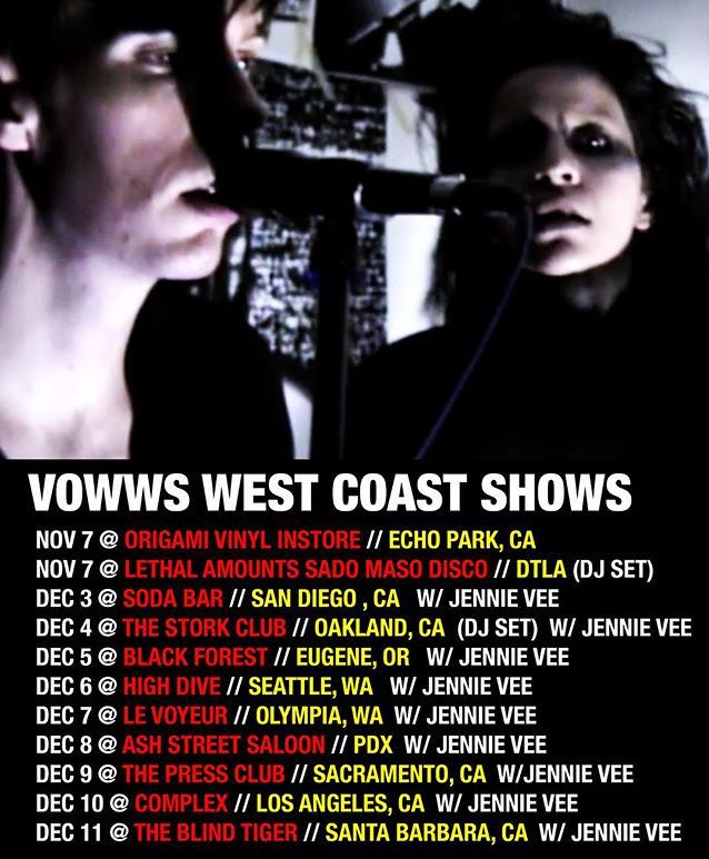 starlingsteph's tweet photo. @vowwsband @jennieveenyc are touring together! https://t.co/WZdAuT6VDH
