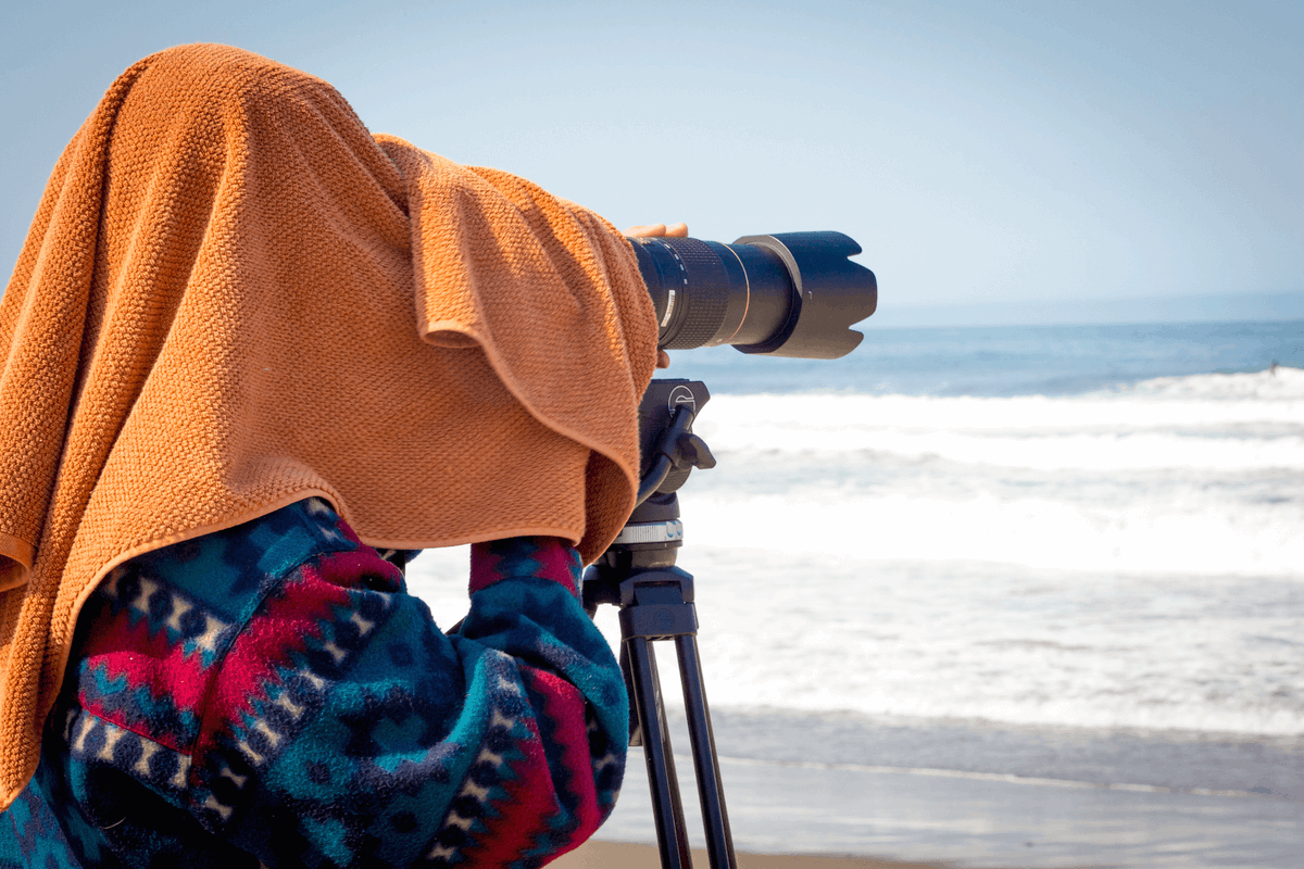 Dustin went full sand people on this beach shoot.