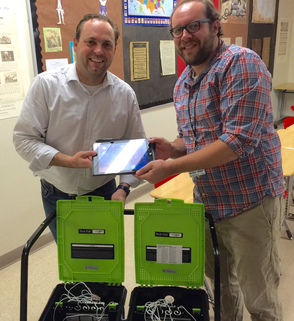 JNulisch's tweet photo. @enelley73 #MCSDIT was happy to deliver your class set of iPads today. Have fun learning #mymcsd #EDTECH #GoBucs https://t.co/BpHV5jWZBM