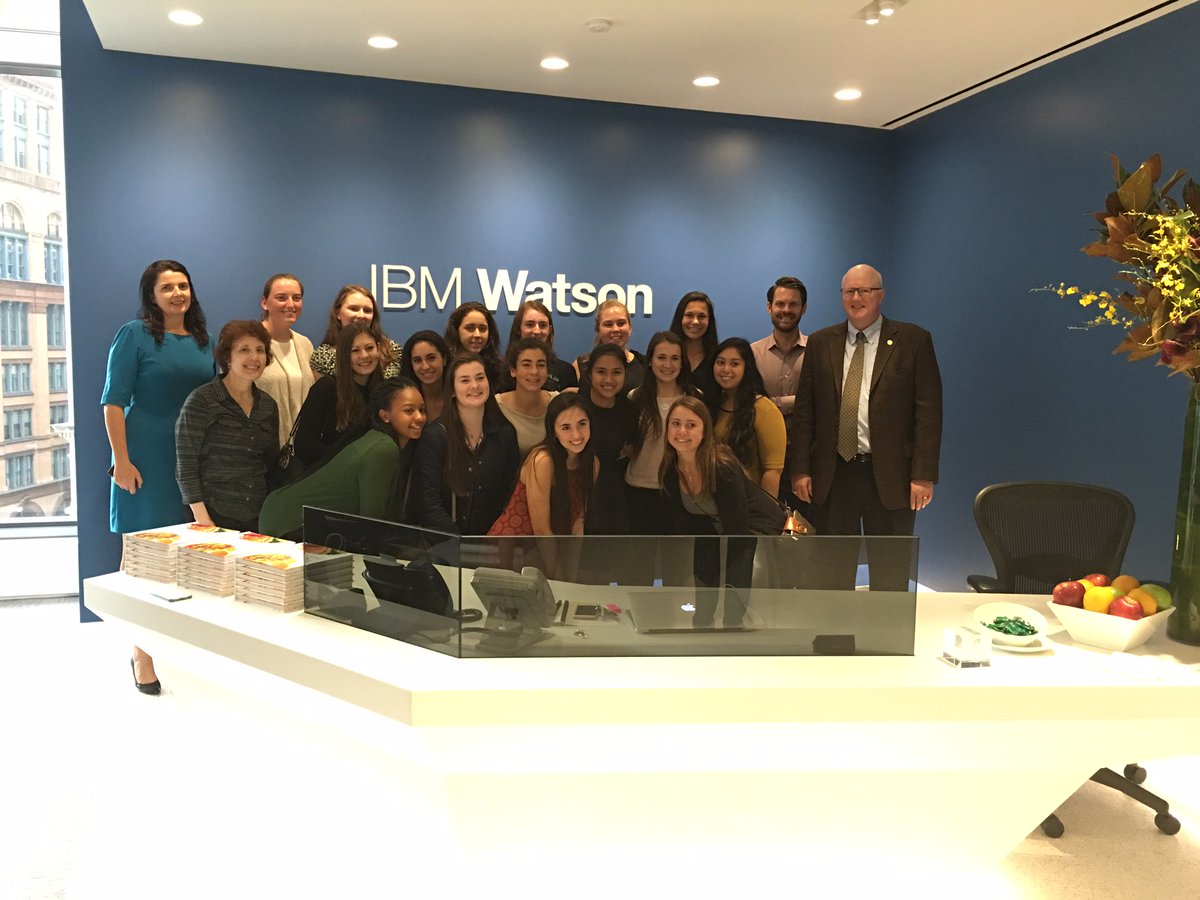 UrsulineNR's tweet photo. Today Mr Lordens Computer Science Class visited Watson @IBMWatson @IBM 
#WomenProgramers #WeCode https://t.co/yAnOZwVs0Y