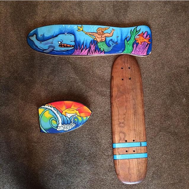 ColeGoniaArt's tweet photo. 3 items up for sale on eBay. Let me know if you're interested. #tritonskateboards #sun #skateboard #ebay #surfart https://t.co/4eHhkBdqII