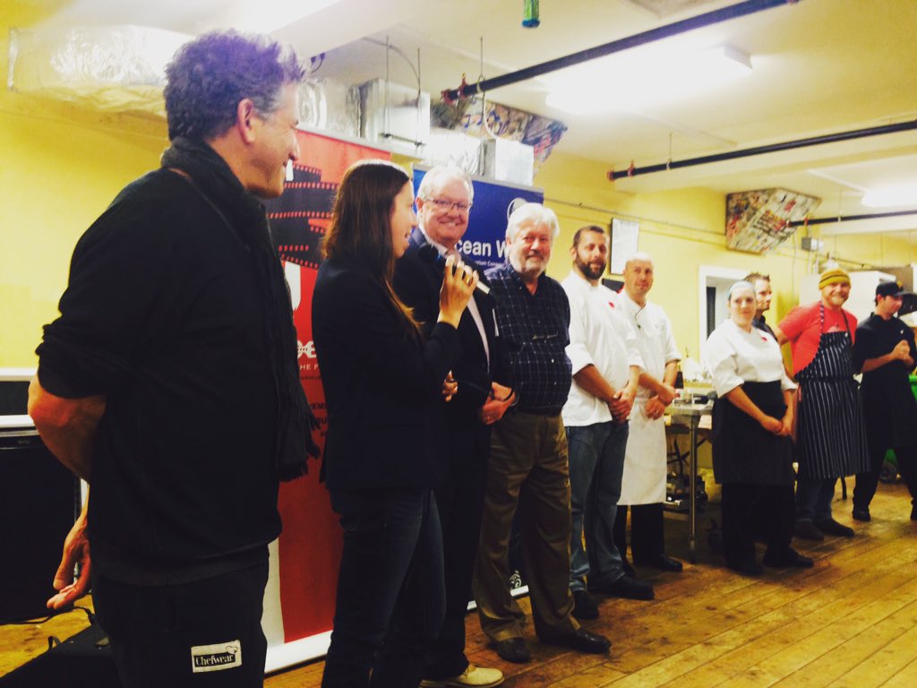 devourfest's tweet photo. The judges have deliberated... who will win? #ChowderSmackdown #eatitup @ocean_wise @RestAssocNS https://t.co/TwlQ6Zhxpj