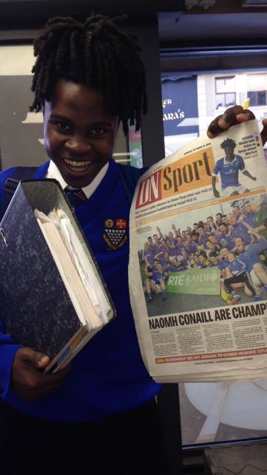 cathalellis's tweet photo. #BJBanda Great photo, great headline.. The Blue and White armies! #FinnHarps https://t.co/1NfV2qrXDD