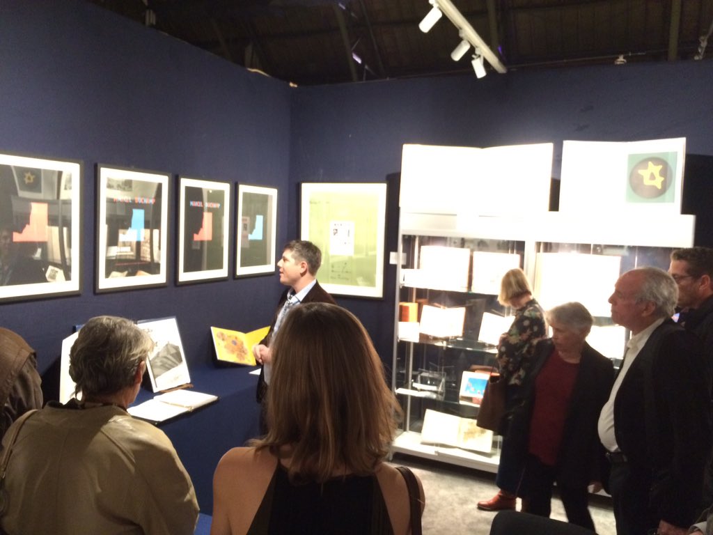 Members enjoy private tour of <a href="/IFPDA/">IFPDA</a> with curator <a href="/caitlincondell/">Caitlin Condell</a>. The fair runs through 11/8. #IFPDA #IFPDAFair