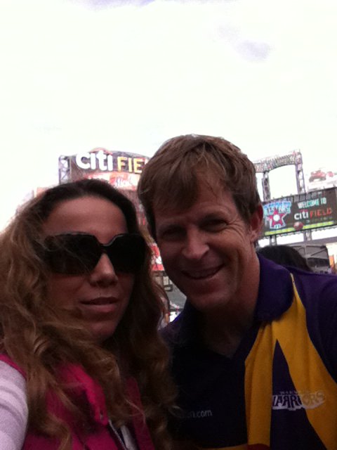 AnaEmeMusik's tweet photo. With South Africa's own @JontyRhodes8  @T20AllStars hanging @StateFarm booth  #cricketallstars #NYC #MetsStadium https://t.co/vOq1oa0x9P