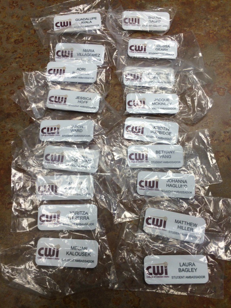 CWI_Ambassadors's tweet photo. #newnametags https://t.co/vsbk97oMvm