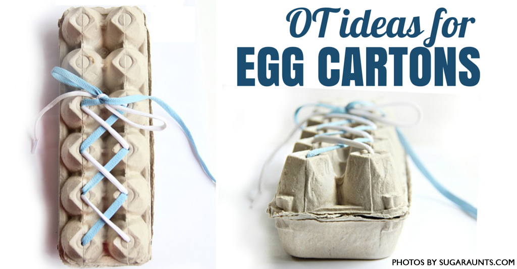 AOTAInc's tweet photo. Egg cartons for shoe tying &amp; buttoning. #OTweeps: how would you use it as an OT tool? https://t.co/vulquELDrg https://t.co/AxQlYzzRjG