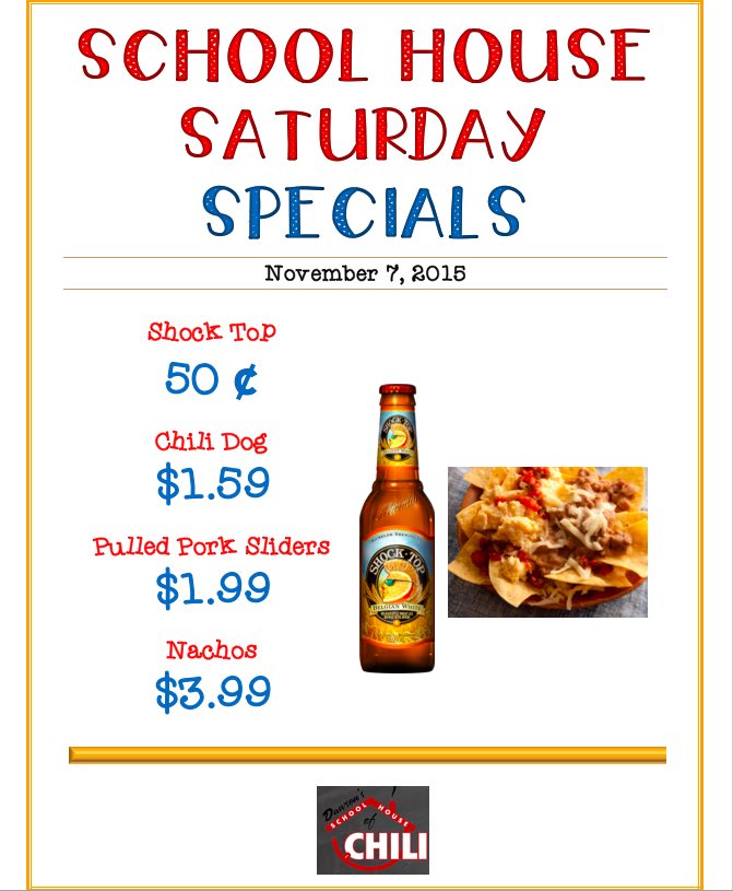 bestchiliever's tweet photo. Hey boilers! Come in this weekend for these great game day specials! #boilerup #homecoming #bestchiliever https://t.co/Sg1tMDaq2H