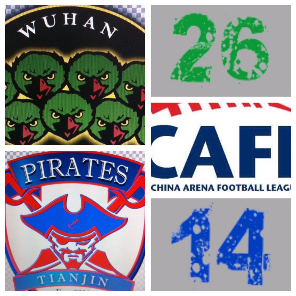 HawaiiGridiron's tweet photo. Day 3 @ArenaFLChina results! In game No.5 WUHAN edges out TIANJIN! @hiteamsports @kbozarth00 @davidniu7 #cafl2016 https://t.co/XVevl848Y1