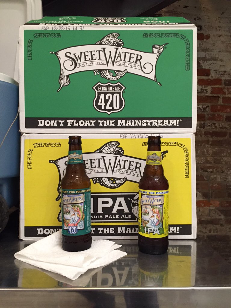 Did we mention that we have beer? Thanks <a href="/sweetwaterbrew/">SweetWater Brewery</a>!