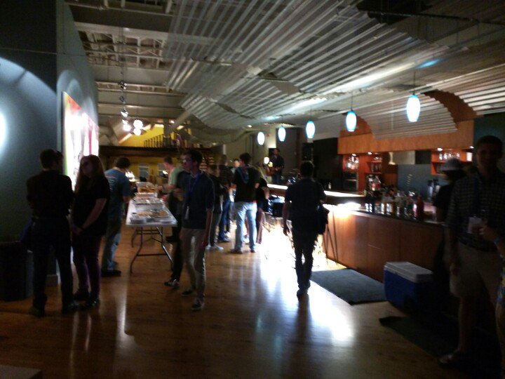 BarcampCHS's tweet photo. Barcampers out in full force on a Friday night!! #BarCampCHS 7 https://t.co/CIlKApA8JR