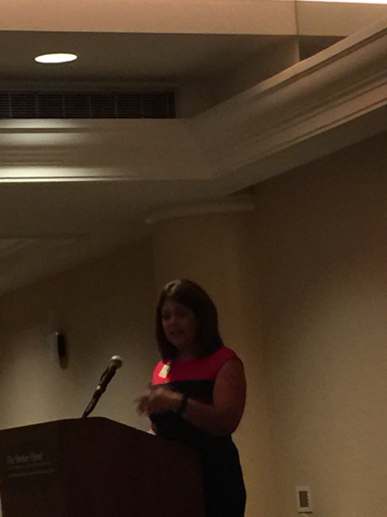 AWR2's tweet photo. Angela Noble-Grange, MBA 94 speaks of the significance &amp;contributions of Wilbur Parker, MBA '50 #JMB2015 #CornellMBA https://t.co/G364HnToSM