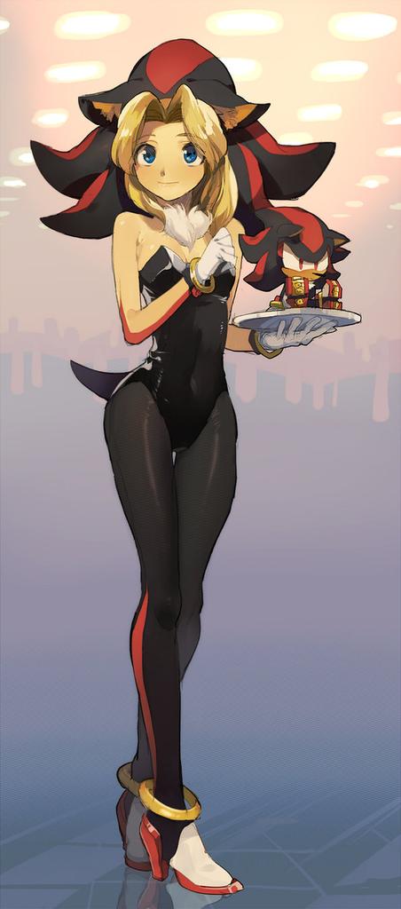 MariaReturned's tweet image. "Rouge said that I'd get more friends if I did this....I'm not sure if it was such a good idea though..."