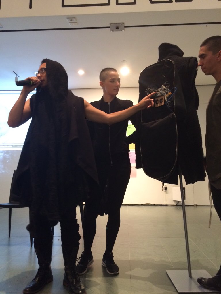 MoMA_Live's tweet photo. Another Cortรฉs project: a fiber optic jacket powered by Arduino. #MoMAStudio https://t.co/KC9d8efmlF