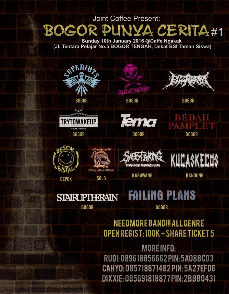 BOGOR PUNYA CERITA #1 <a href="/SuperiotsPunk/">SUPERIOTS</a> <a href="/trytowakeup/">TRYTOWAKEUP</a> <a href="/tema_music/">IG : TEMANMAIN</a> @stairuptherain <a href="/FailingPlans/">Failing Plans</a> <a href="/EveningResult/">Evening Result</a> !
