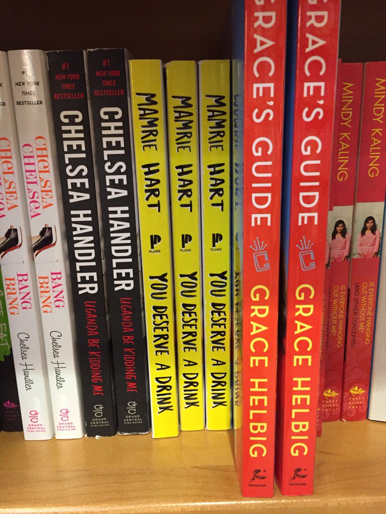 alixkatherine's tweet photo. @mametown I just bought your book! In the airport… a little tipsy. You were in excellent company. #bestbookshelf https://t.co/xv7dK0GsFe