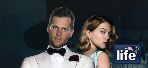 Patriots's tweet photo. 7 reasons Tom Brady should be the next James Bond: https://t.co/czeK0DuL68 https://t.co/tgj5kVyCUP