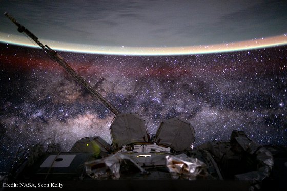 Earth and Milky Way from Space: apod.it/151107 (follow link for explanation)