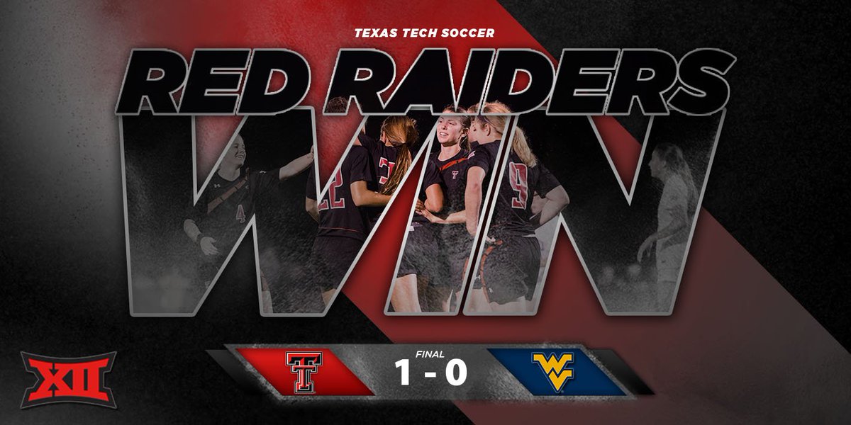 TexasTechSoccer's tweet photo. FINAL!

No. 18 Texas Tech claims a 1-0 win against No. 2 WVU to advance to the Big 12 Final on Sunday! https://t.co/o9o1GoPcnY
