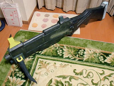kooma29's tweet photo. モンスターハンター ガンナー装備  依頼品としては一番大きい品でした（ ´ ∀｀) 
頭のヘルメット以外は全てウレタンで基本Gボンドでコーティングしてからの塗装 
無機質じゃないから好き勝手出来たし造るの楽しかったなー https://t.co/fgTkADmc6T
