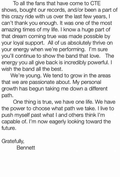 CTEfansChile's tweet photo. @CrownTheEmpire  @AndrewCTE  @BrandonCTE  @HaydenTree  @brenttaddie @DaveCTE @BennSuede  RIPBENN #GOODBYEBRO! #CTE https://t.co/wmbaI7Jznk