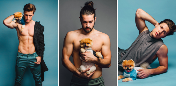 Please enjoy these gratuitous photos of hot men and Jiff the Pomeranian bzfd.it/1GYFjND