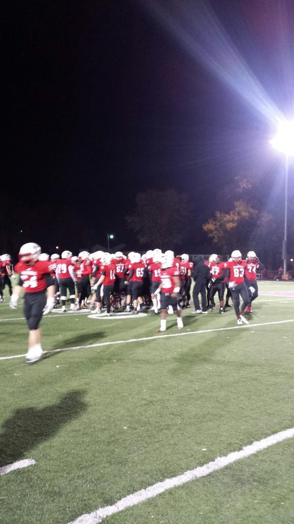 Advance_PT's tweet photo. District Championship: Halftime, Hannibal 7 - Mexico 7.  Photo courtesy of our ATC, Lisa Plattner. @Hannibal_AD https://t.co/lnagbyq8dS