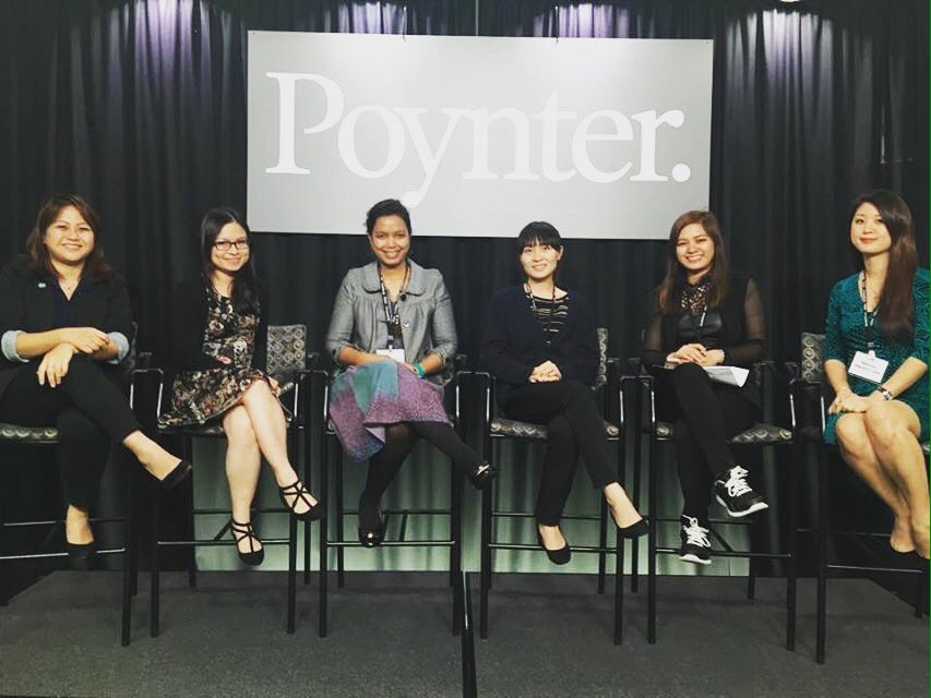 Powerful of Asian ladies  thanks to #PoynterInstitute  appreciate to learn here ^___^ #IVLPMurrow