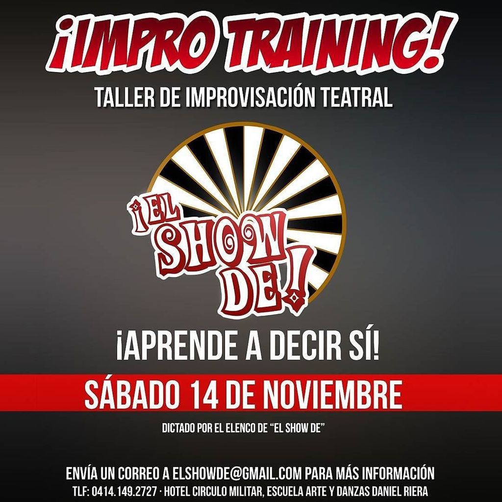 El_ShowDe's tweet photo. ¡Aprende a decir SÍ! La IMPRO aporta muchos beneficios a nuestra vida; desestresa, nos act… https://t.co/Uo4qqAUZAq https://t.co/9Z3EdabzK7