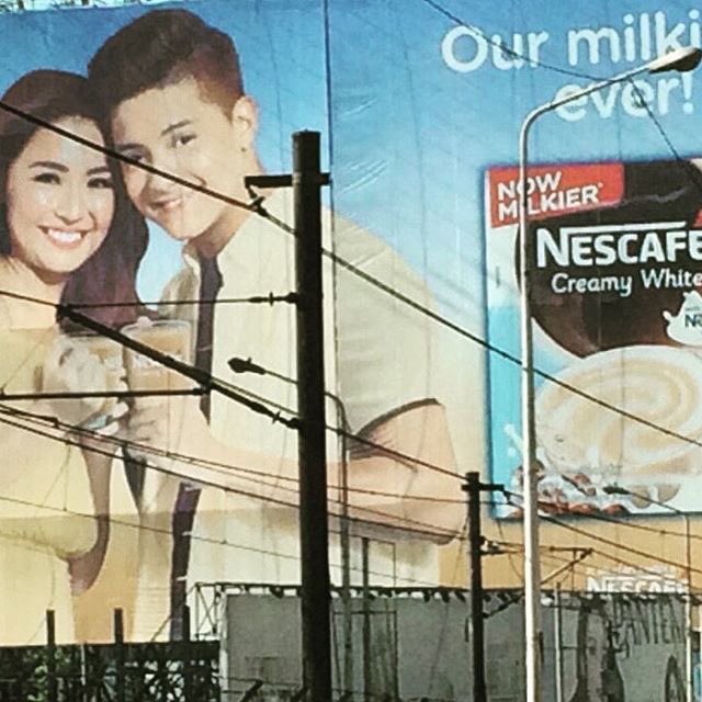 OfficialKBB's tweet photo. KathNiel’s @NescafePH billboard! 😍 “Ang laki! Maraming salamat po.” © Tita @min_bernardo. ❤️ https://t.co/QoFvIFMBvT