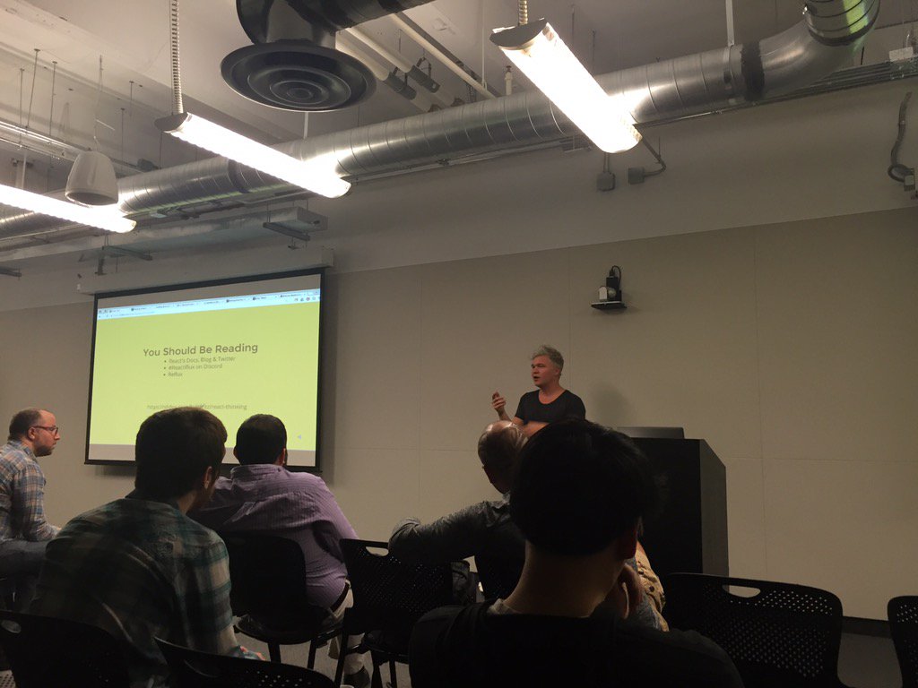malissaromero's tweet photo. Went to #CharmCityJS meetup and got to meet more devs in the city. 😃 #juniordevlife https://t.co/3B8QsyVqVA