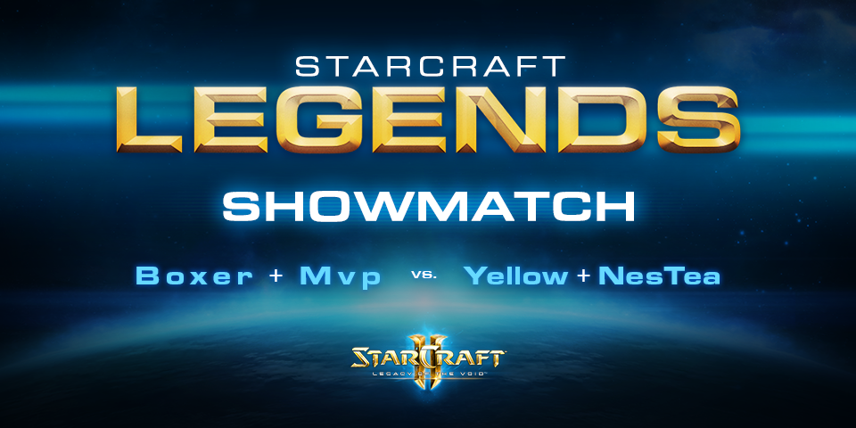 StarCraft's tweet photo. Get hyped to watch these legends in the Archon Mode showmatch!  https://t.co/SDsmov3tGD #BlizzCon  #LotV https://t.co/oya56EAxwH