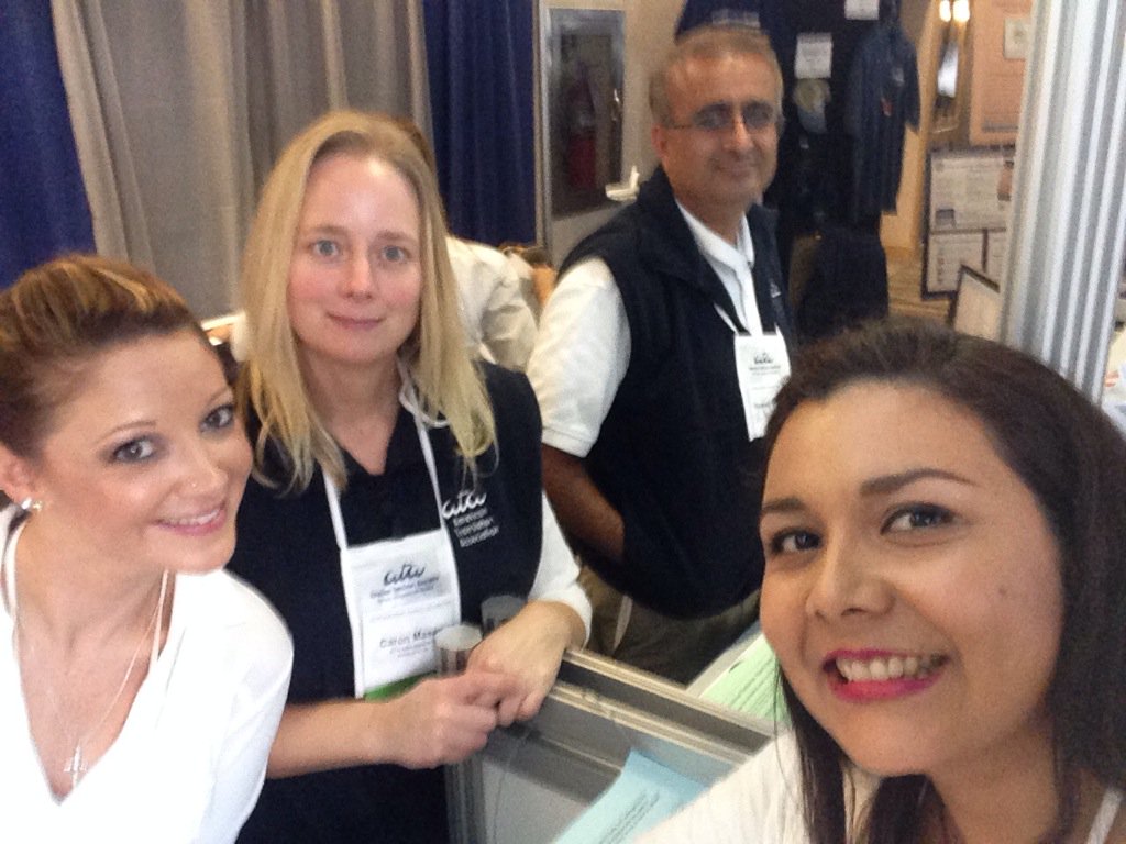 LanguagePTY's tweet photo. With @atanet #ata56 Staff - all very welcoming and friendly people. Lauren Caron and Roshan. Thanks guys ;) https://t.co/J4Pik8A6iy