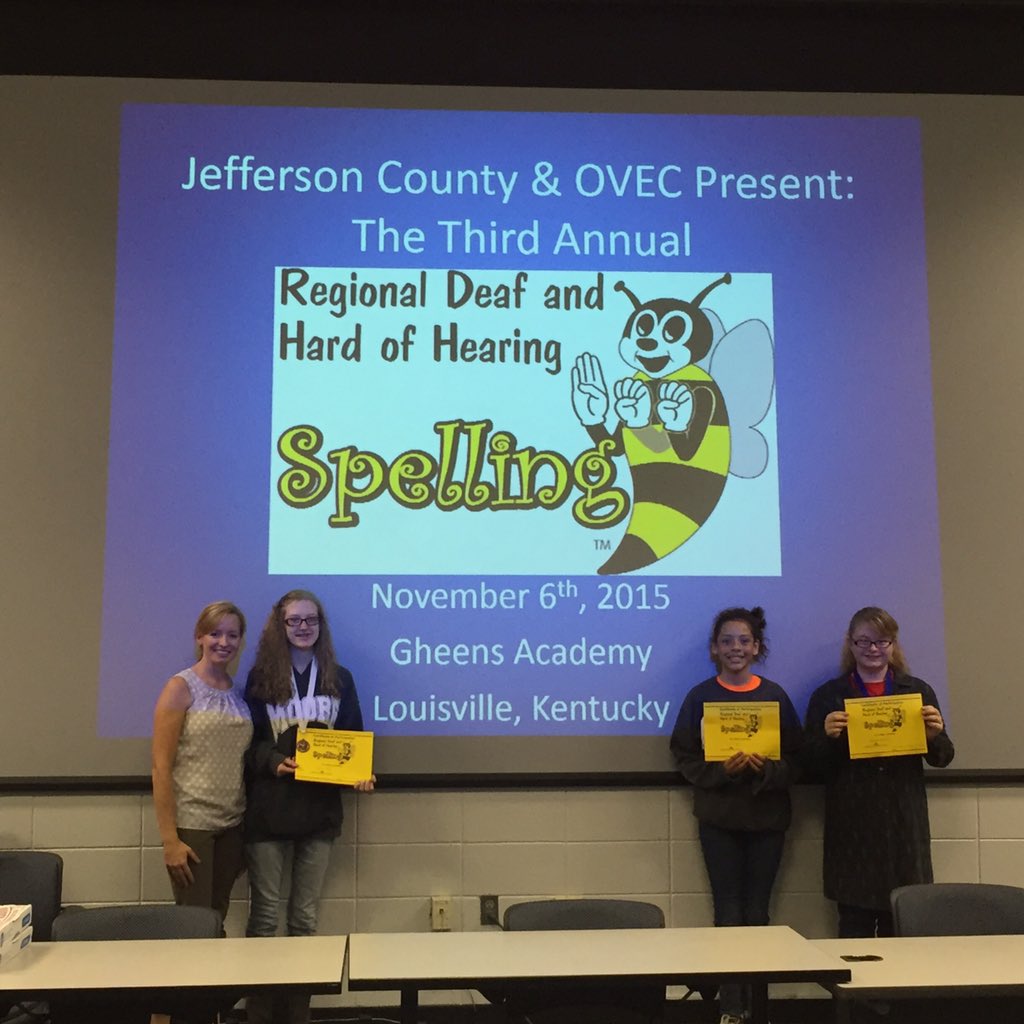DelkChristina's tweet photo. JCPS/OVEC DHH spelling bee rocked it out today! #KYDHHBEE https://t.co/Obyyu4xQlP