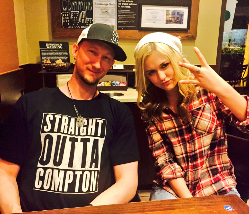 Desmond_Mary's tweet photo. #StraightOuttaCompton I mean #StraightOutta #starbucks @ericzuley ✌️#EZway @Starbucks 🎶🎶🎶 https://t.co/Zk28OfOBKL