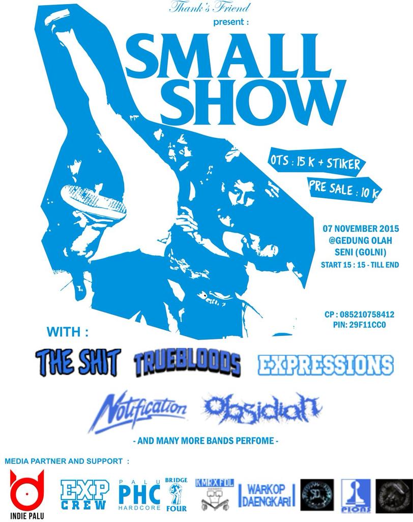 We Are Comeback 👊. Jangan lupa kita bakalan hadir di "SMALLSHOW" pkl 17:00. Dtg lebih awal dan siapkan tenagamu ! 😠