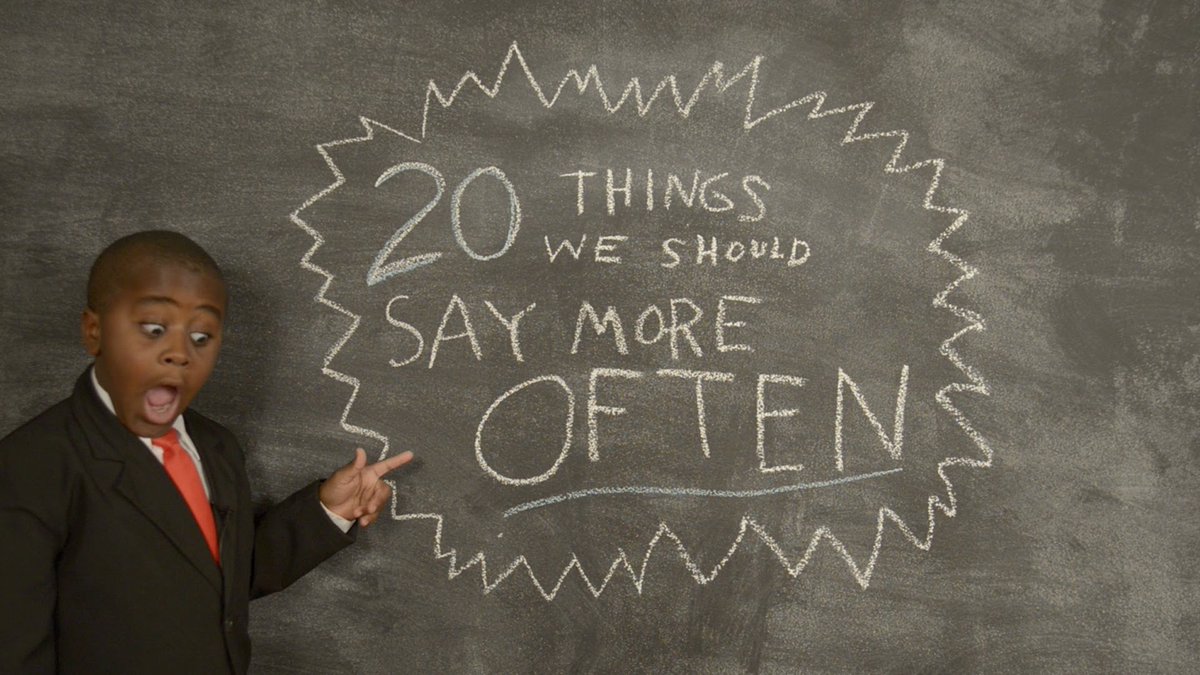 TeacherToolkit's tweet photo. Kid President's 20 Things We Should Say More Often https://t.co/CmwnVdvXzj https://t.co/TYrvAhApvw