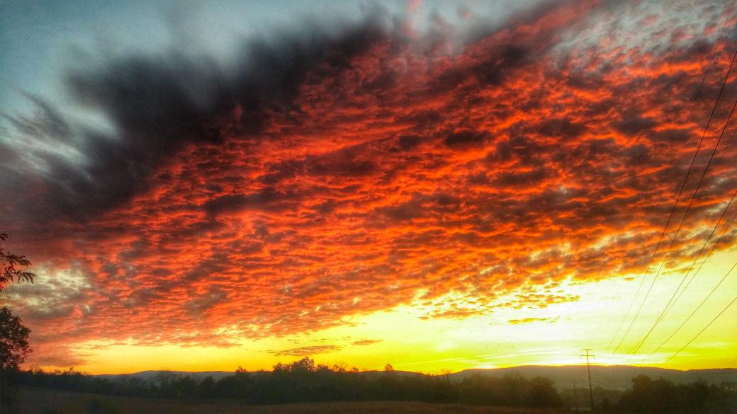 smiley2130's tweet photo. Fall sunrise #MyFallPhoto @paintnite https://t.co/3TOLsBxzEB