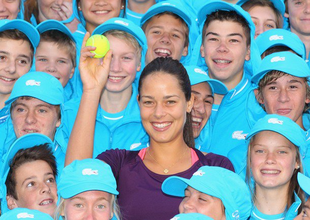 Happy Bday Ana Ivanovic. Whether ball kids or as National Amb for Ana loves children. 